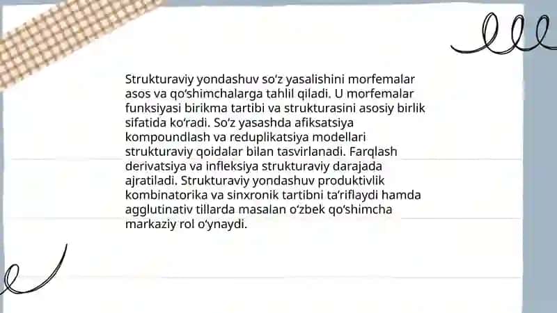 So'z yasalishi yuzasidan qarashlari 3