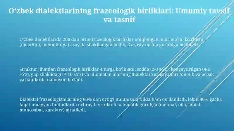 O‘zbek shevalari frazeologiyasi 3