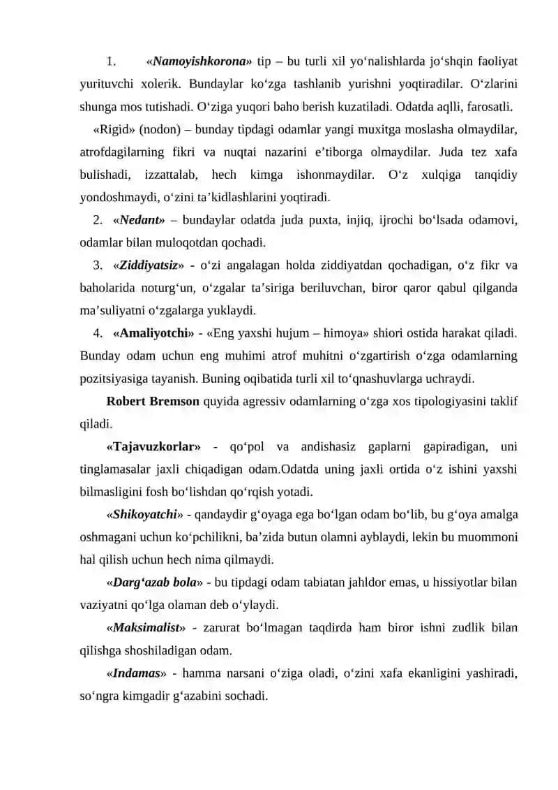 AGRESSIYA VA UNING SHAKLLARI 3