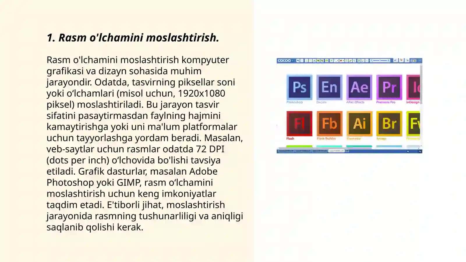 Kartalarni jihozlashda Adobe Photoshop dasturidan foydalanish 3