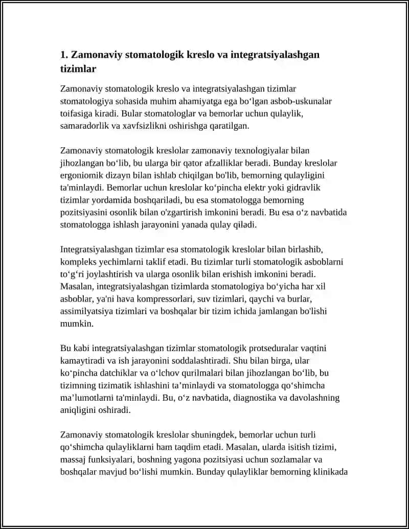 ZAMONAVIY STOMATOLOGIK ASBOB USKUNALAR 3