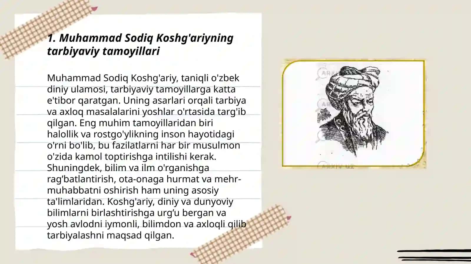 Muhammad Sodiq Koshg'ariyning pedagogik qarashlari 3