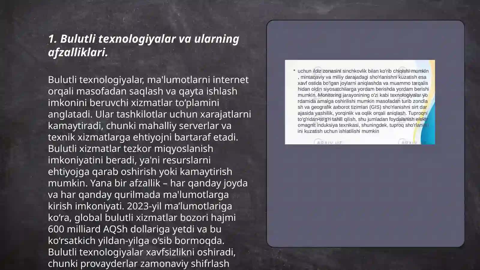 Katta ma'lumotlarni qayta ishlash texnalogiyalari 3