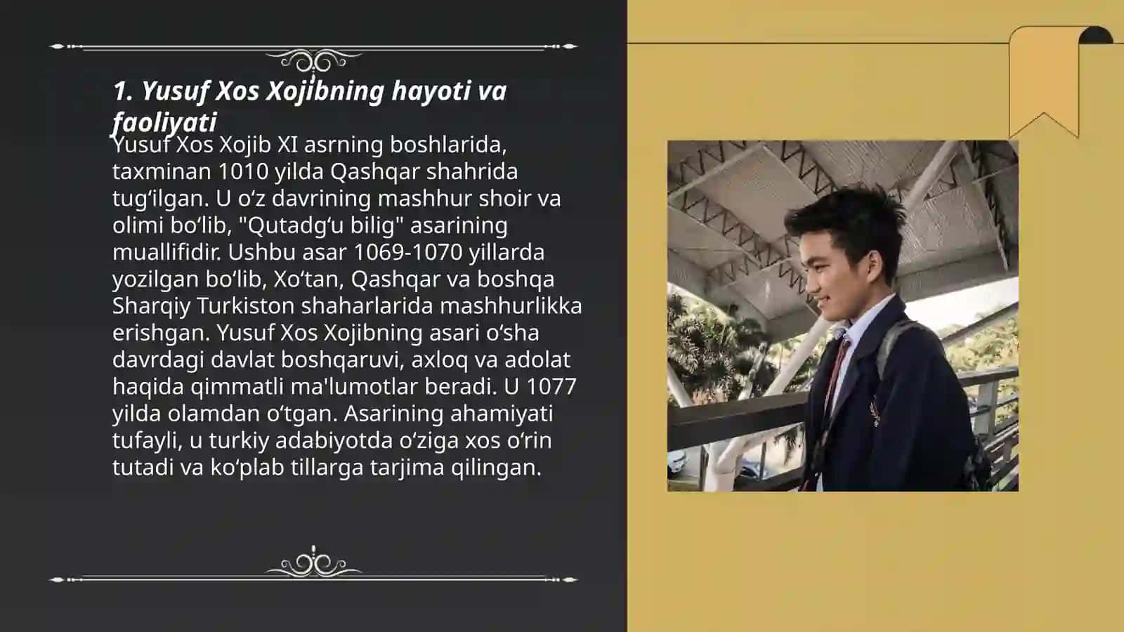 Yusuf Xos Xojib Pedagogig qarashlari 3