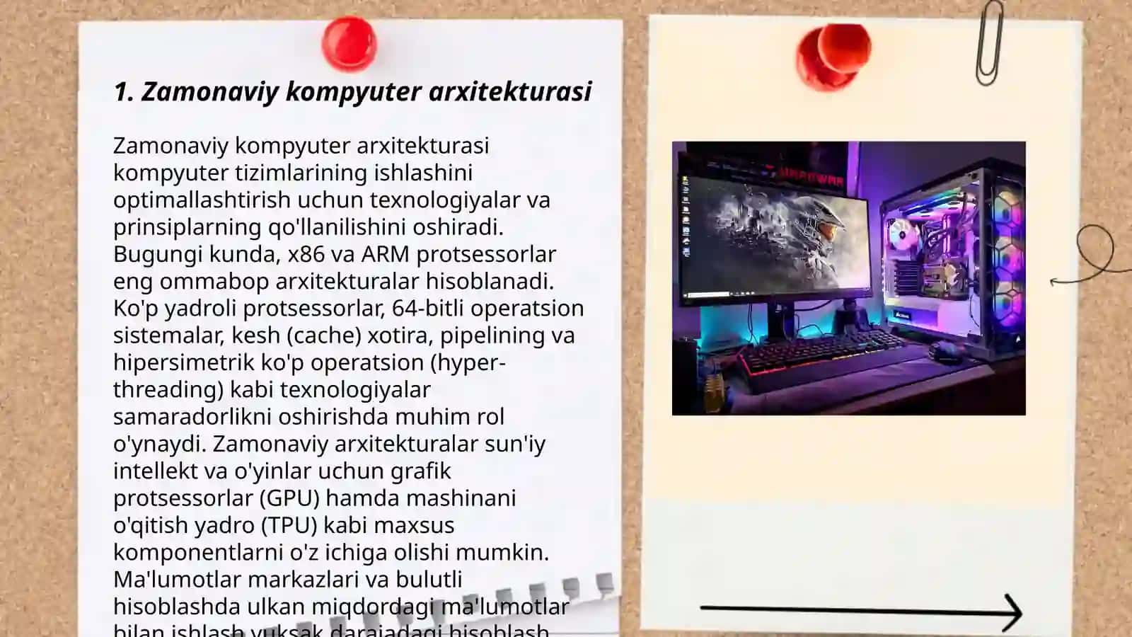 Zamonaviy kompyuter arxitekturasi 3