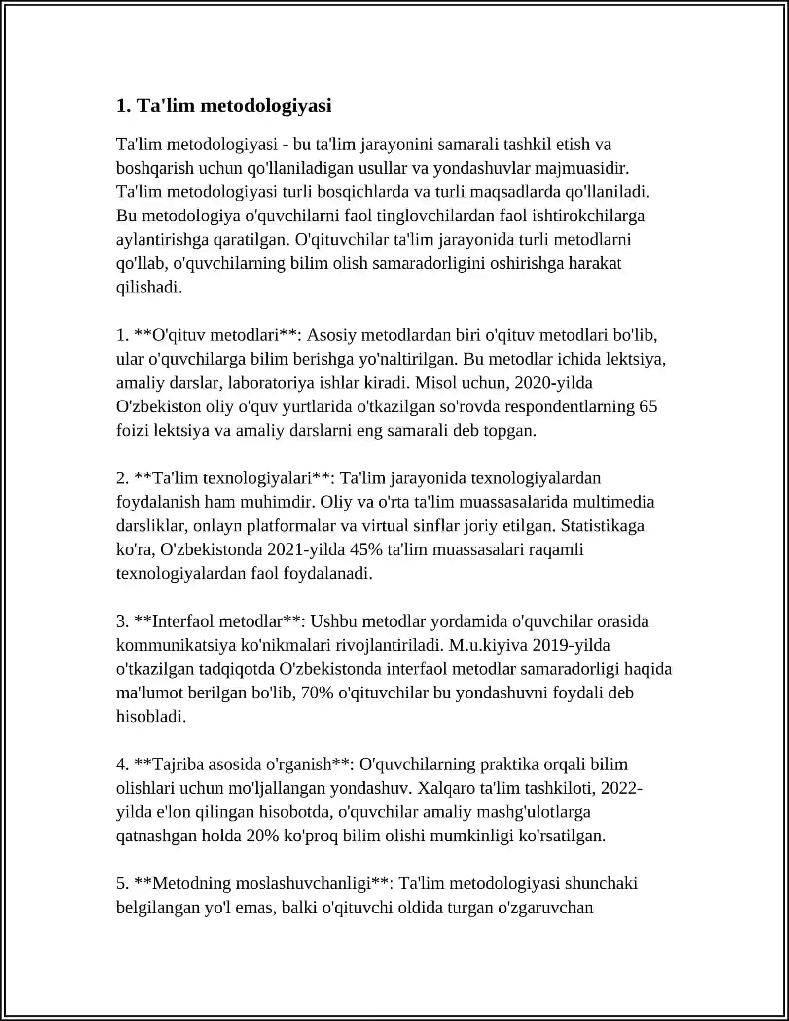 TA'LIM METODLARINI TARKIBIY TUZILISHI 3
