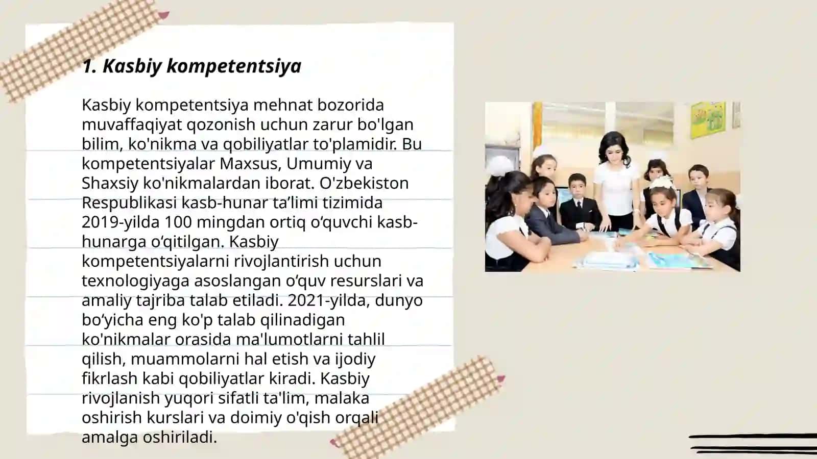 Kasbiy so'nishning tarkibiy qismlari 3