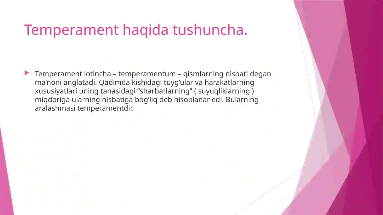 Temperament va uning nazariyalari 3