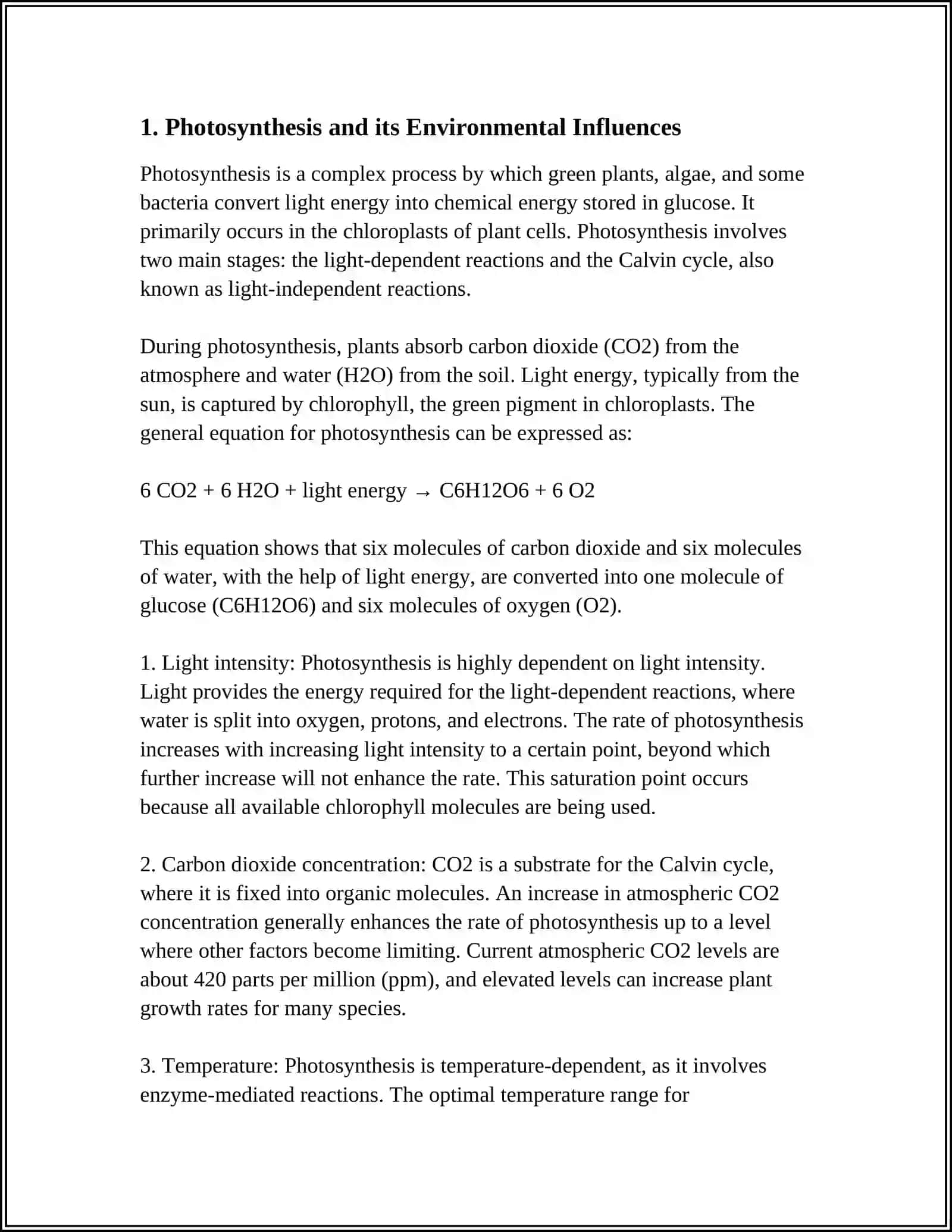 PLANT FORMATION AND THEIR ENVIRONMENT 3