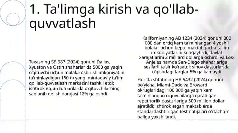 Ta'lim dasturlariga katta investitsiyalar 3