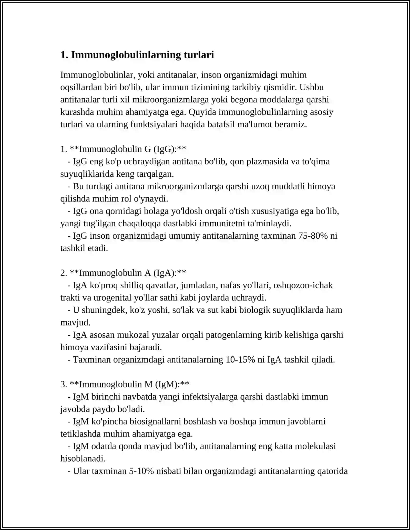 IMMUNOGLOBULIN 3