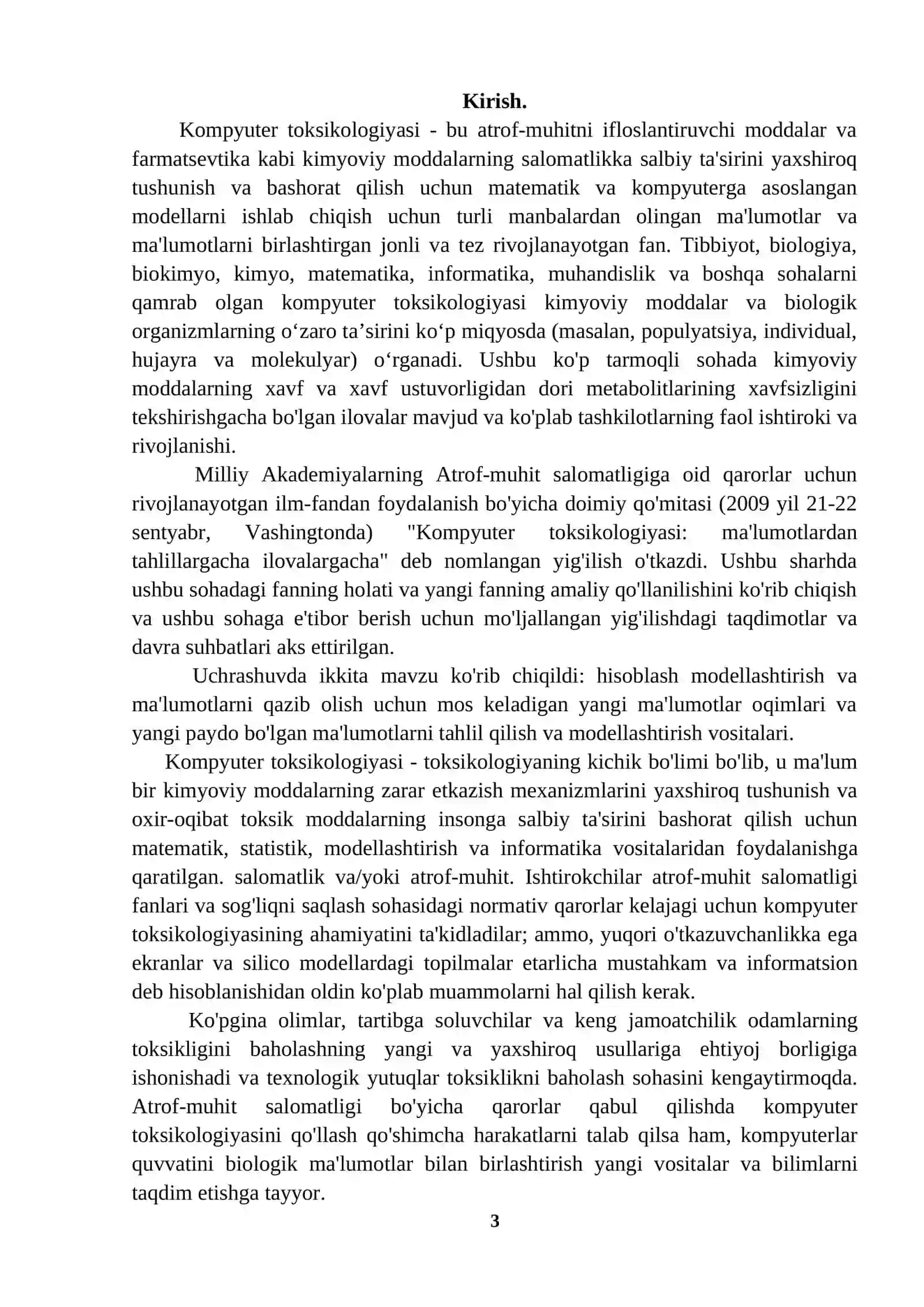 KOMPYUTERLI TOKSIKOLOGIYA 3