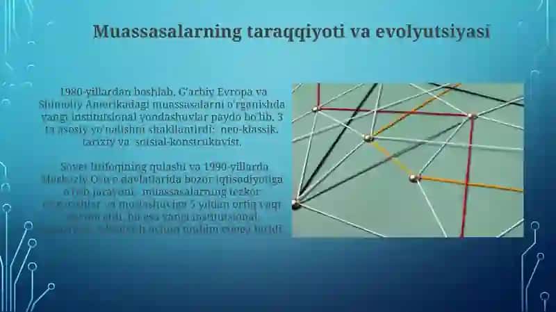 Neoinsitutsional Nazariyaning asosiy Yo'nalishi 3
