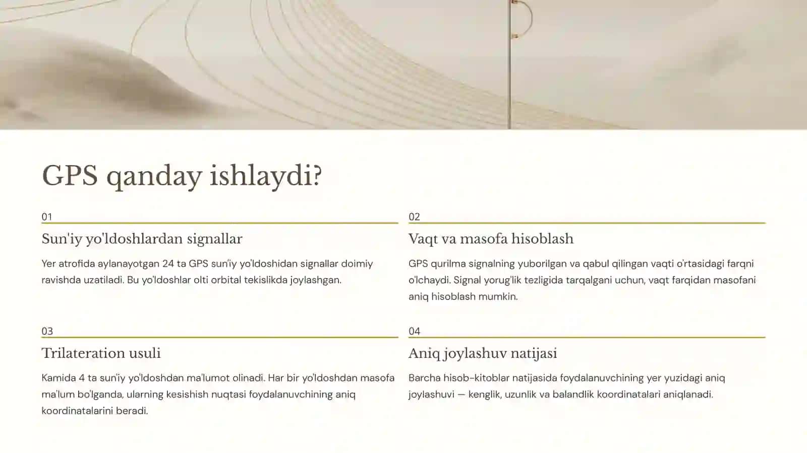 GPS yordamida geografik koordinatalarni aniqlash 3