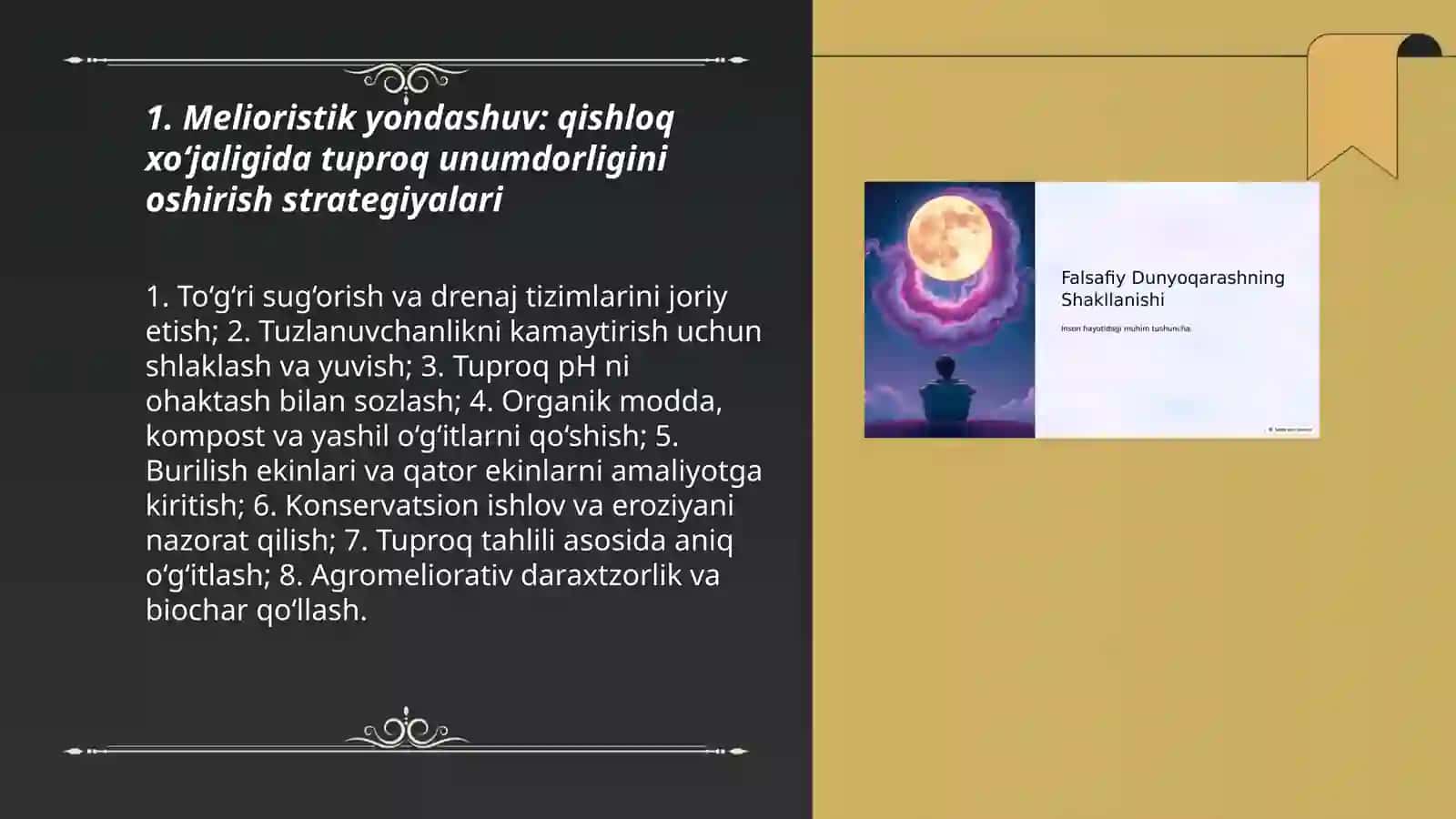 Melioristik yondashuv 3