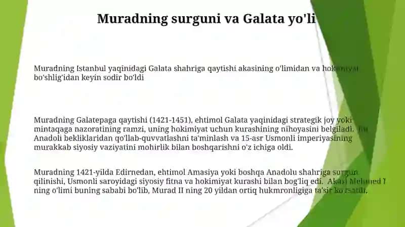 Muradning Galatepaga qaytishi 3