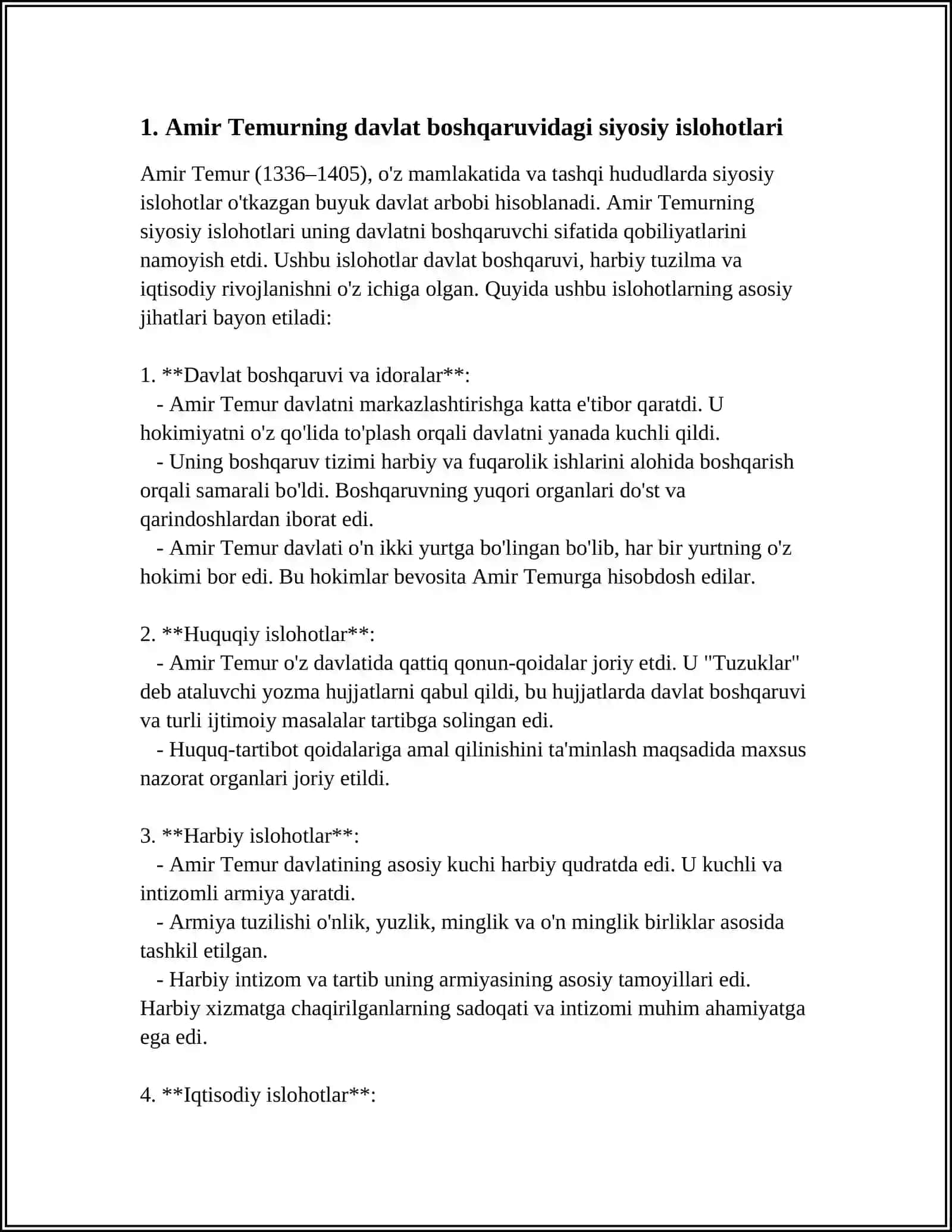 AMIR TEMUR BUYUK DAVLAT ARBOBI 3