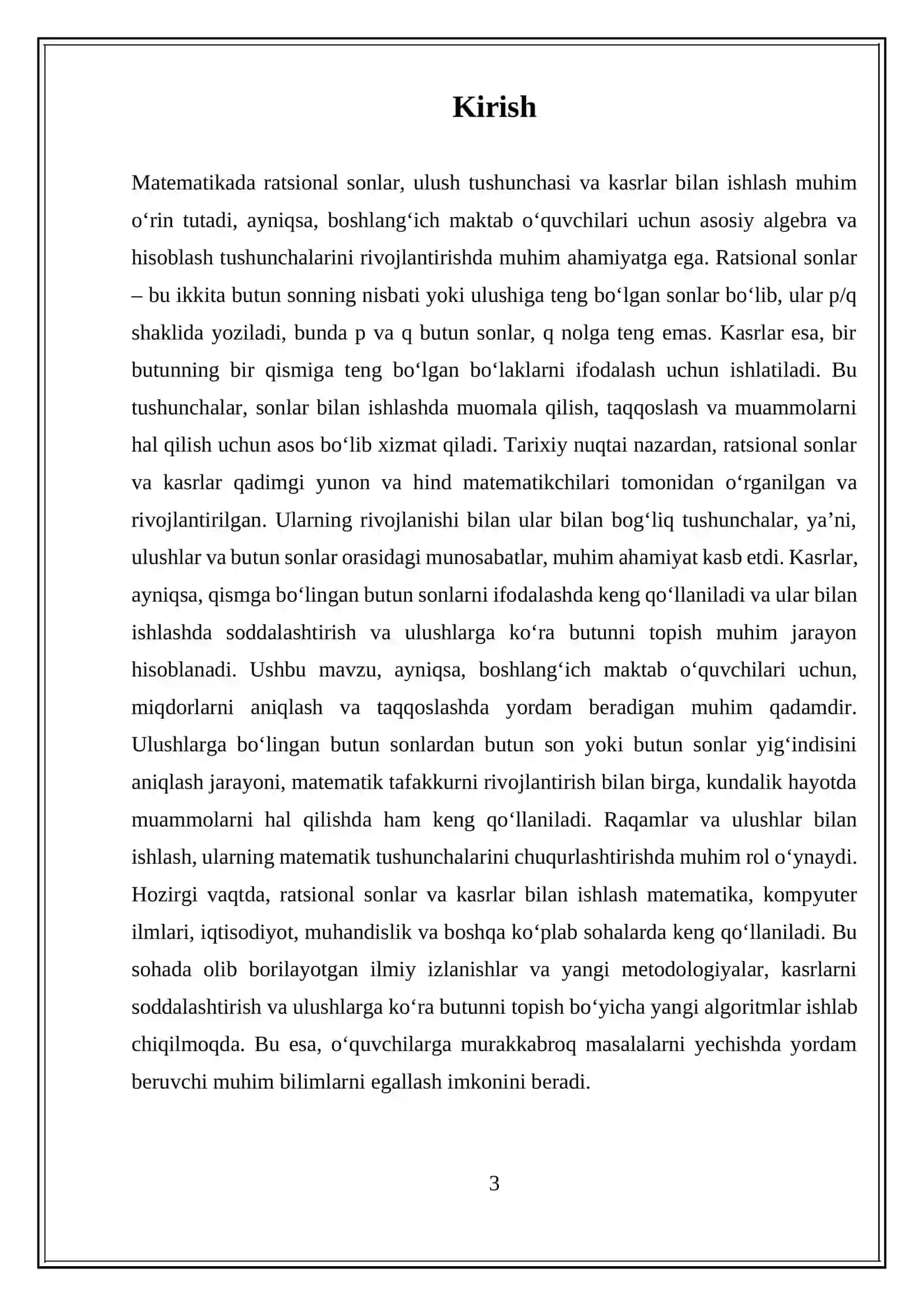 Ratsional sonlar va kasrlar bilan ishlash 3