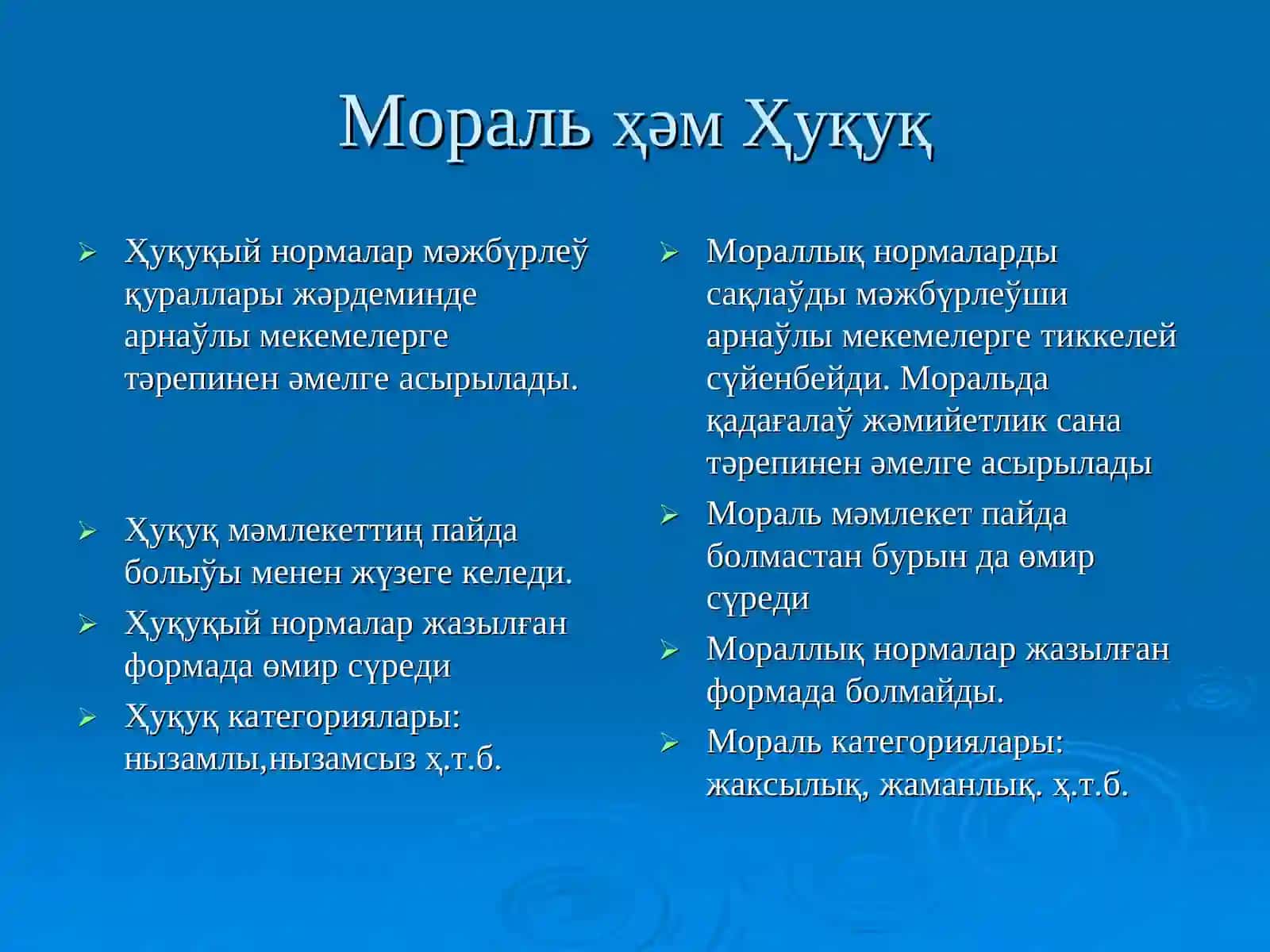 14-тема. Моралдың мәниси ҳәм функциялары 3