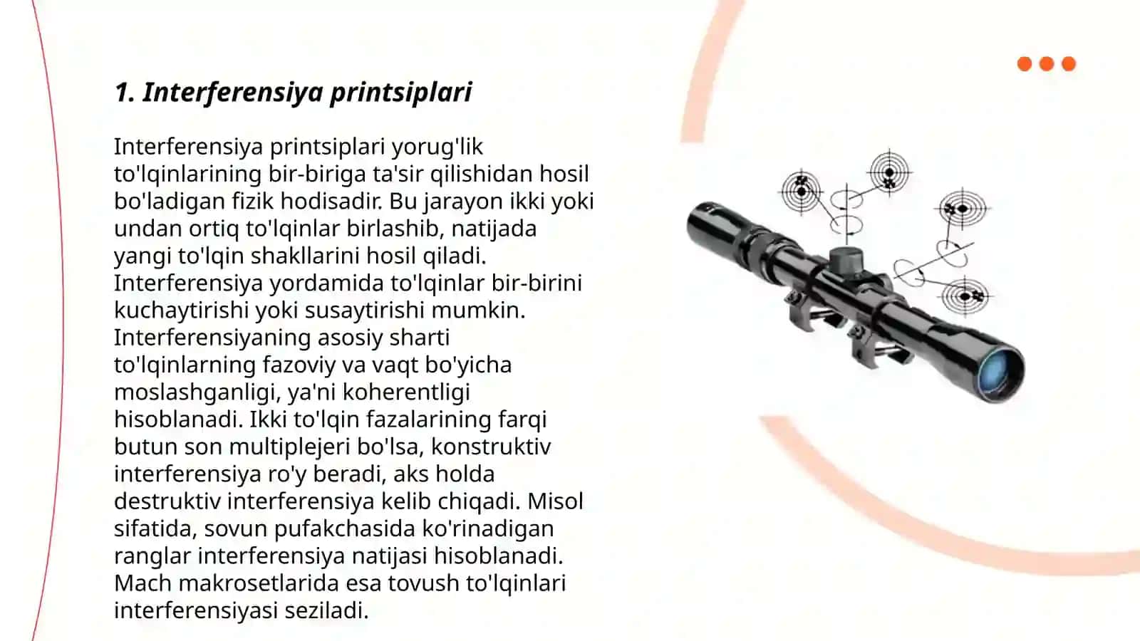 Geometrik optika Yoruglik Interferensiyasi 3