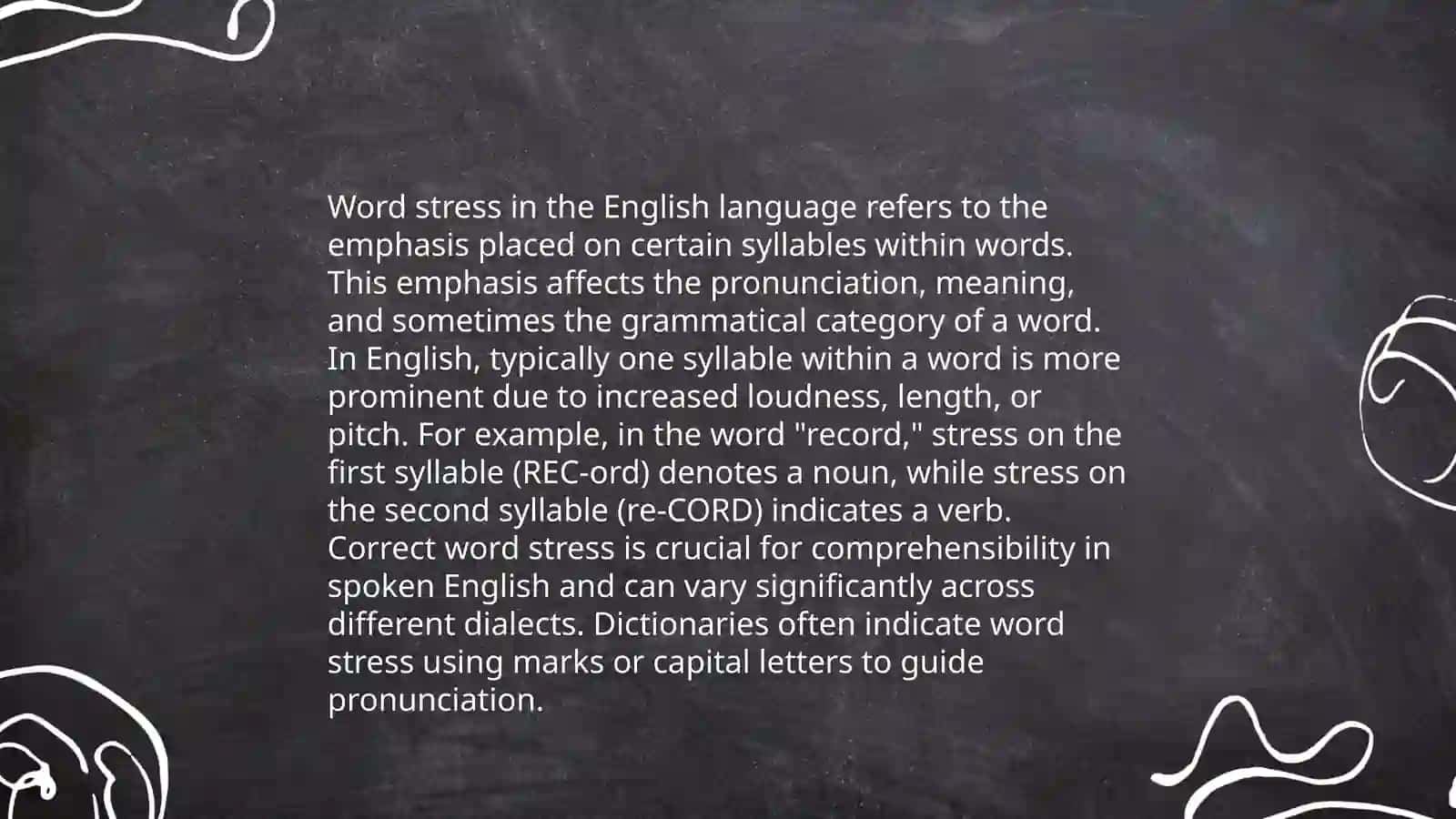 Word stress in English 3
