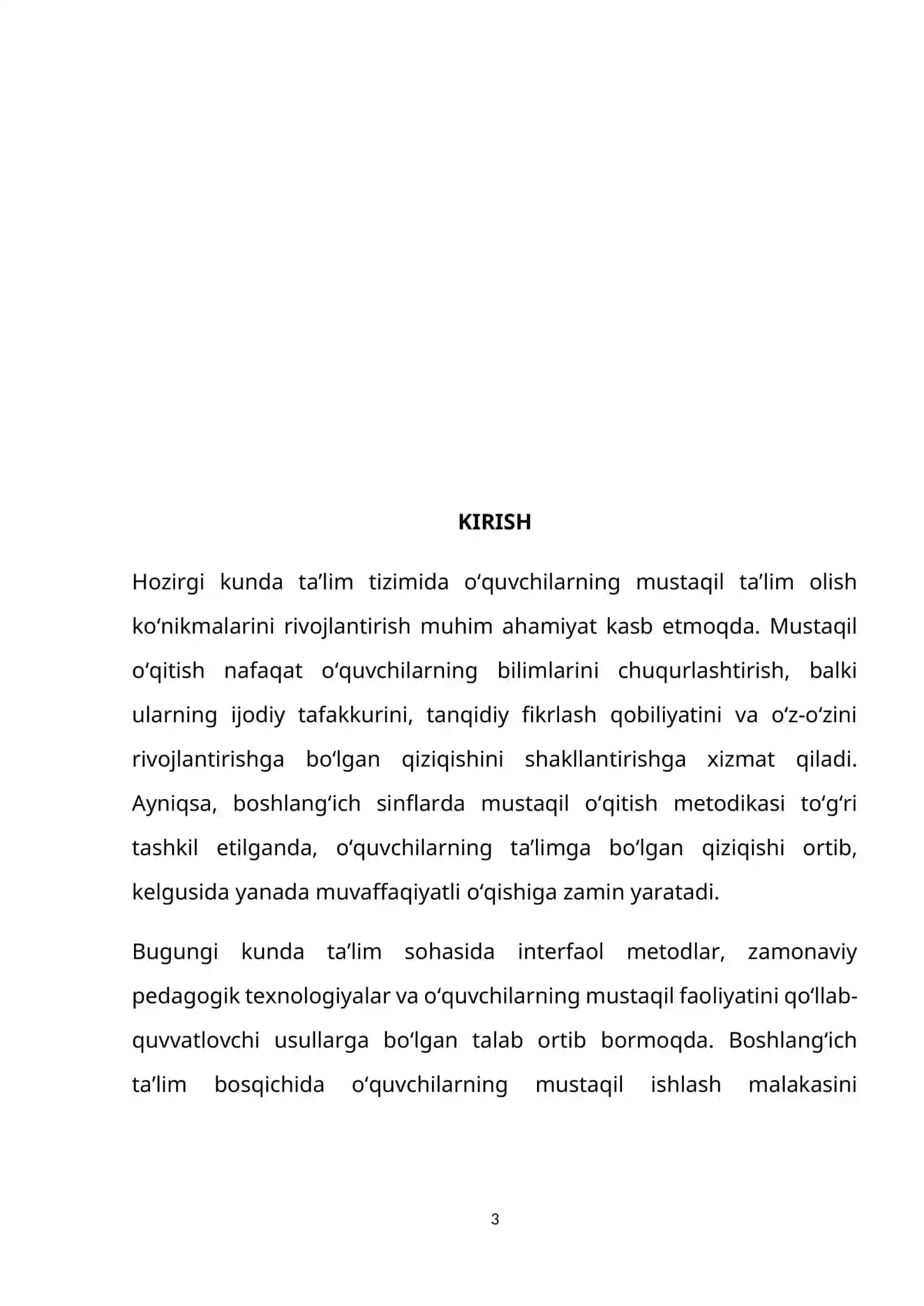 MUSTAQIL O'QITISHNING NAZARIY ASOSLARI 3
