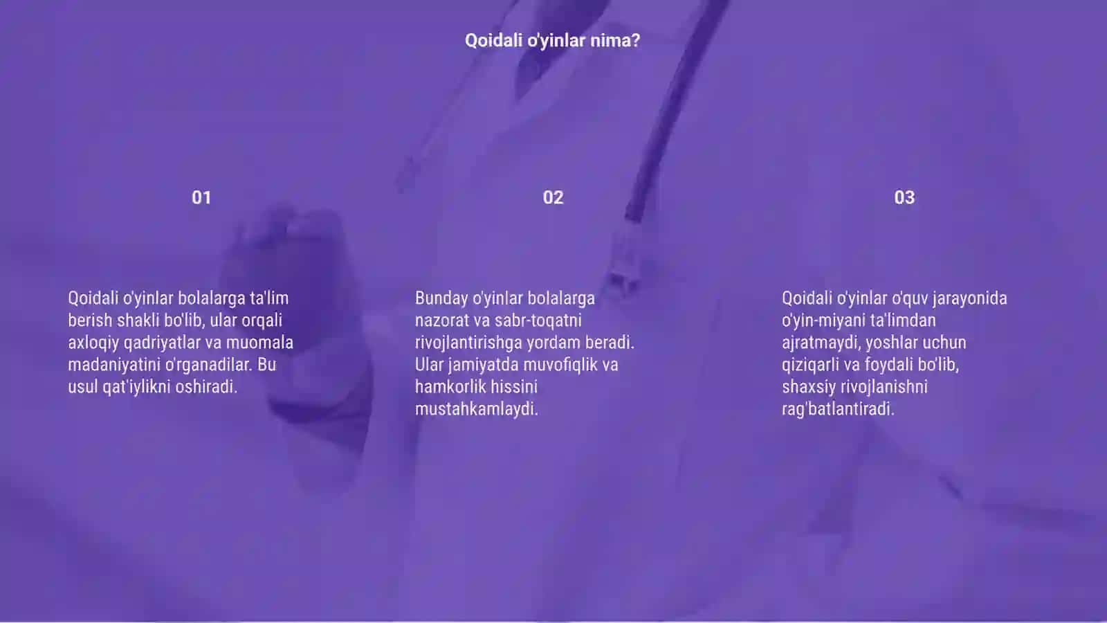 Qoidali o'yinlar bolalarga ta'lim berish shakli 3