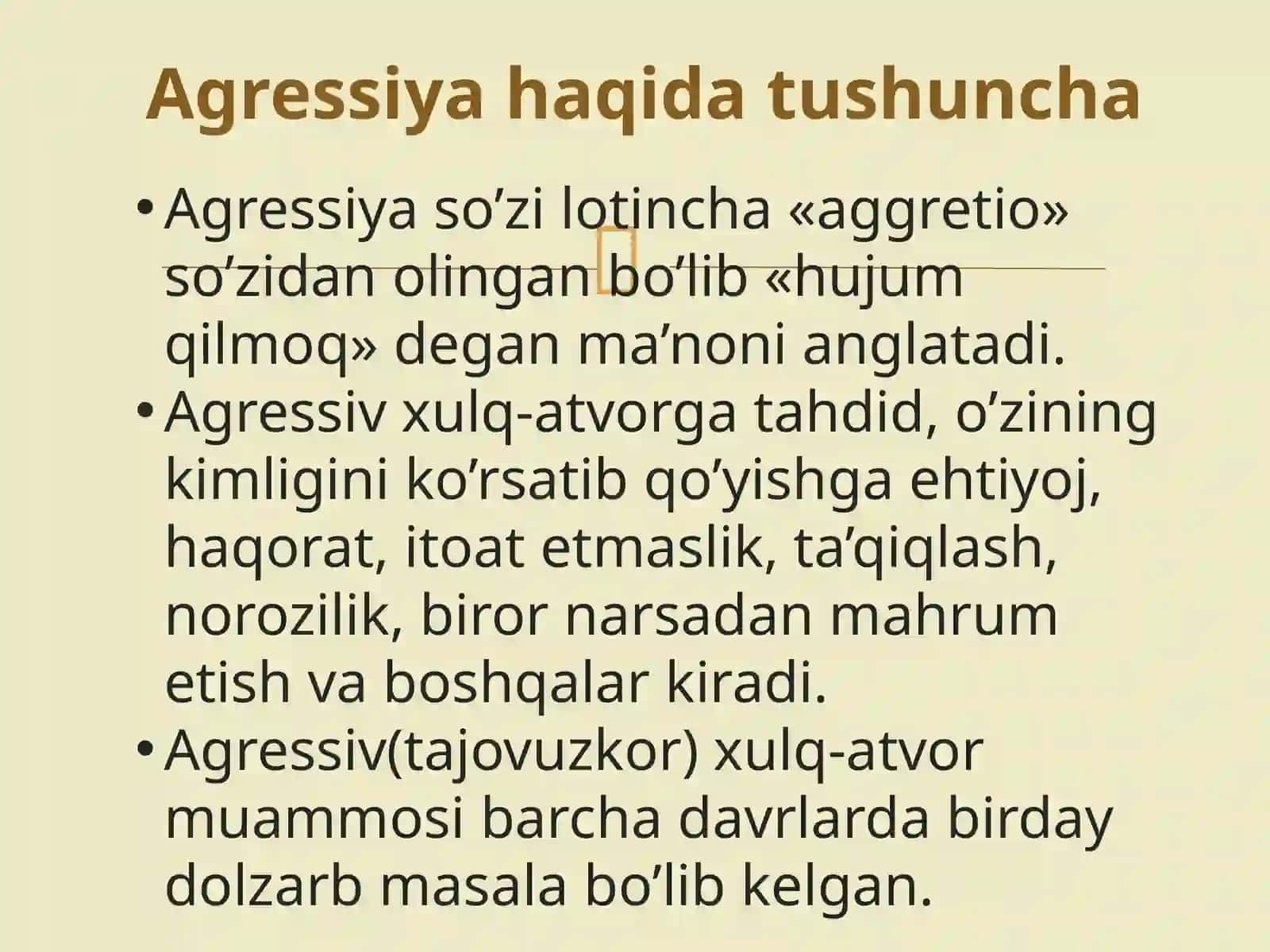 Shaxslararo munosabatlarda shaxs agressivligi 3