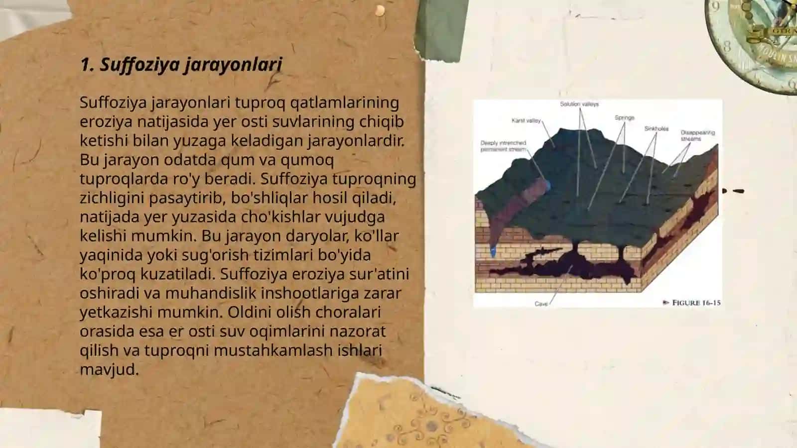 Suffoziya va karst 3