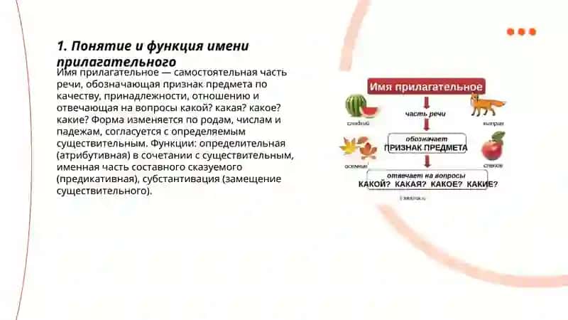 ИМЯ ПРИЛАГАТЕЛЬНОЕ 3