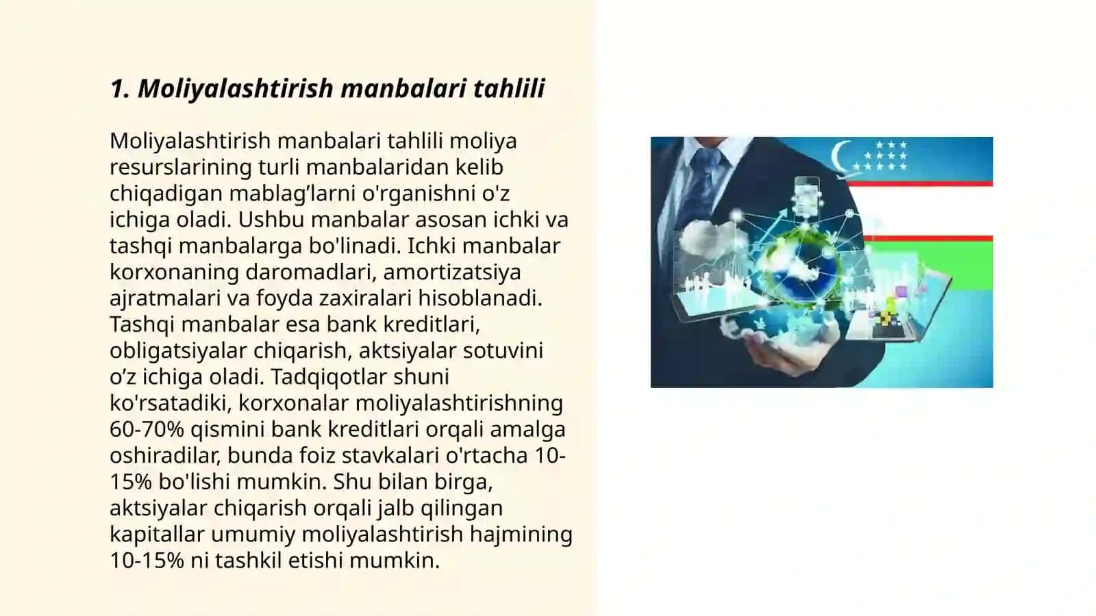 Moliyalashtirish manbalari tahlili 3
