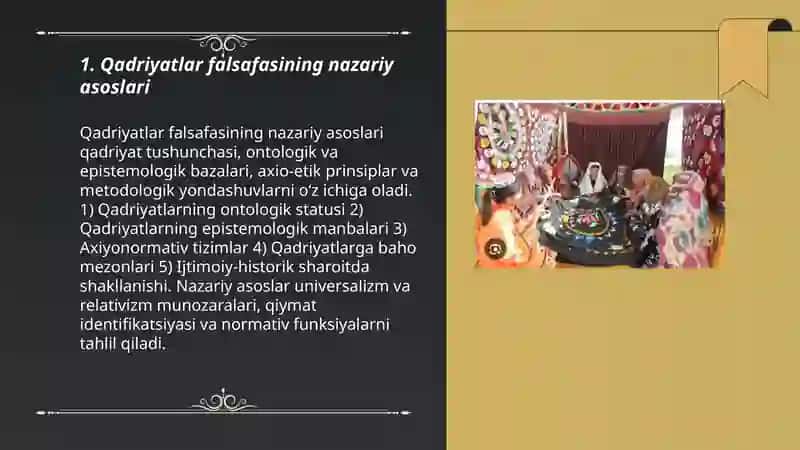 Qadriyatlar Falsafasi 3