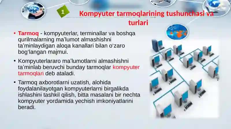 Iqtisodiyotning turli tarmoqlarida tarmoq texnologiyalaridan foydalanish 3