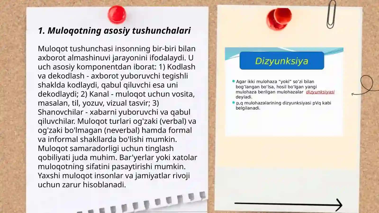 MULOHAZALAR. INKOR. KONYUNKSIYA VA DIZYUNKSIYA 3