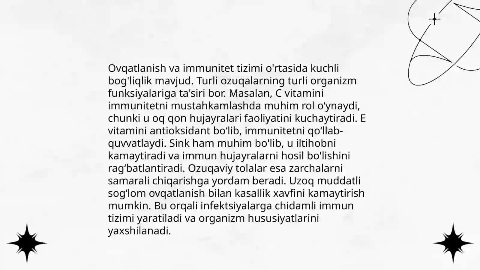 Ovqatlanishning organizmga tasiri 3