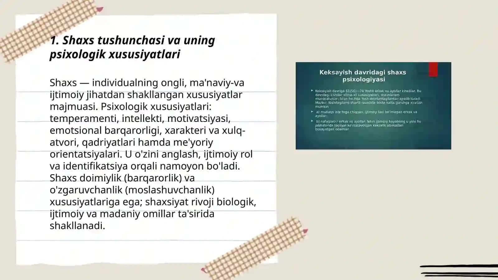 Shaxs psixologiyasi 3
