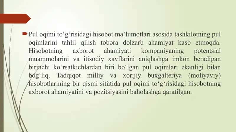 Moliyaviy hisobot 3