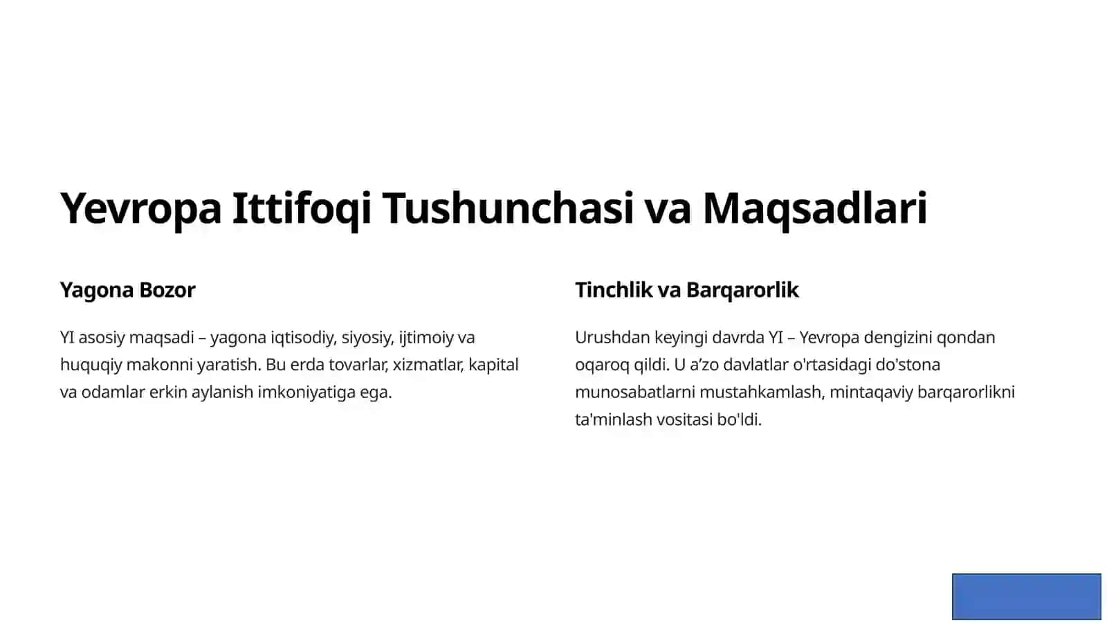 Yevropa Ittifoqining Shakllanishi 3