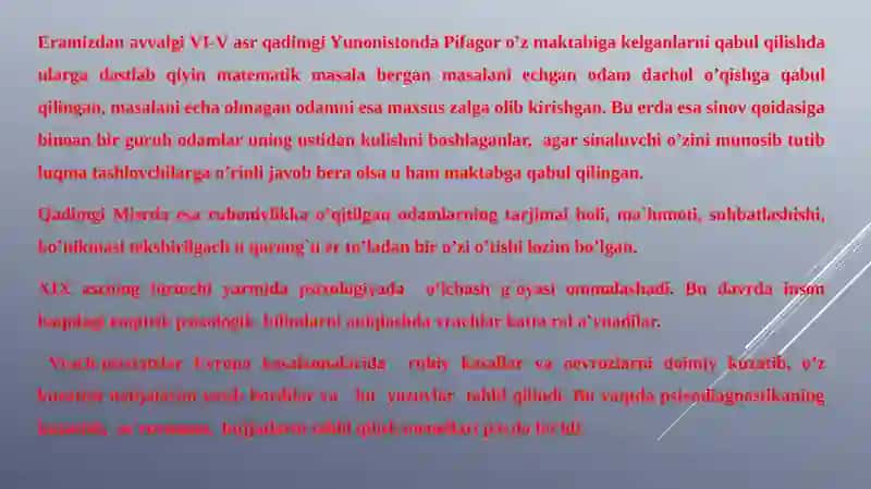 Psixodiagnostika tarixi 3