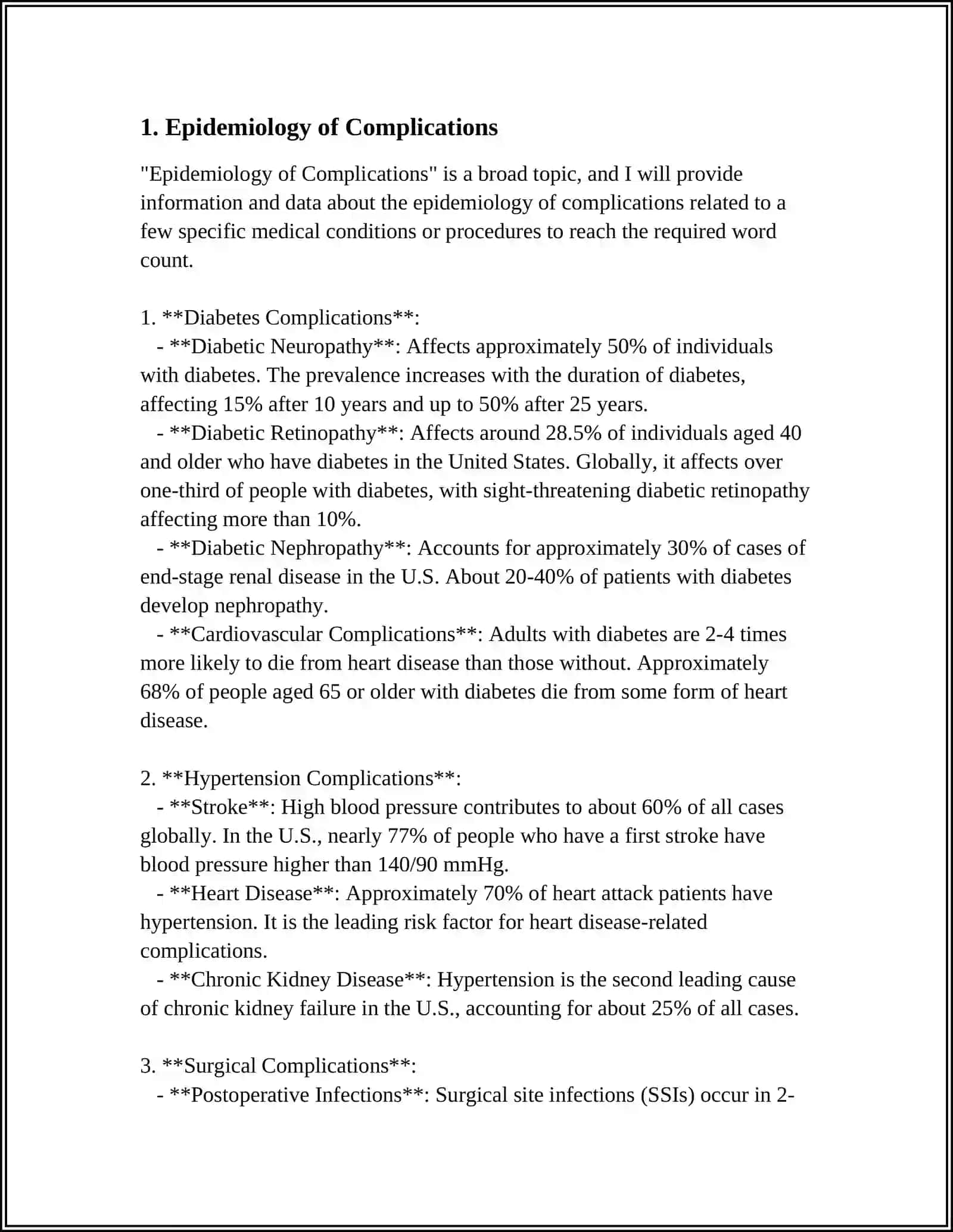 RESEARCH INTO COMPLICATIONS MAVZUSIDAN REFERAT 15BETLIY 3