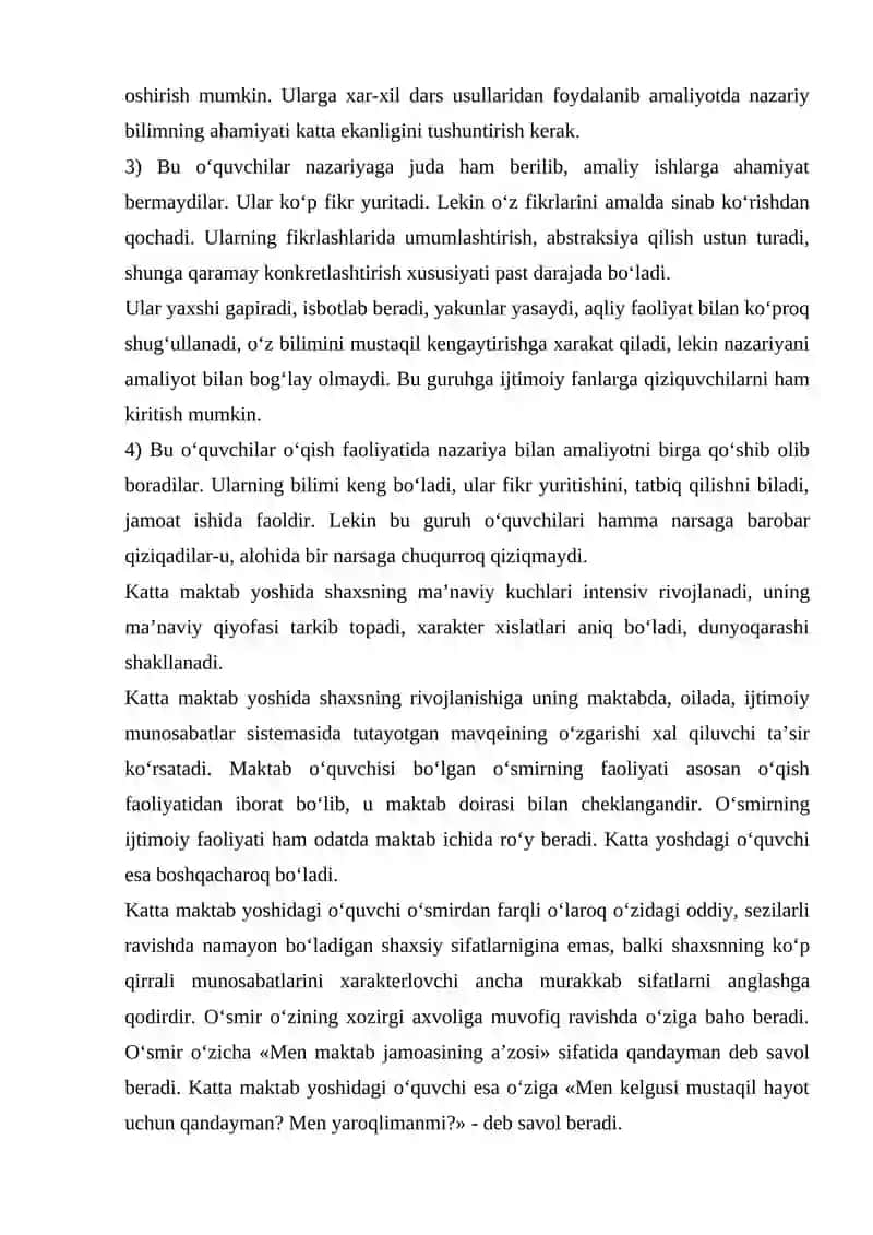 O`SPIRINLARNING AXLOQIY QADIRYATLARI 3