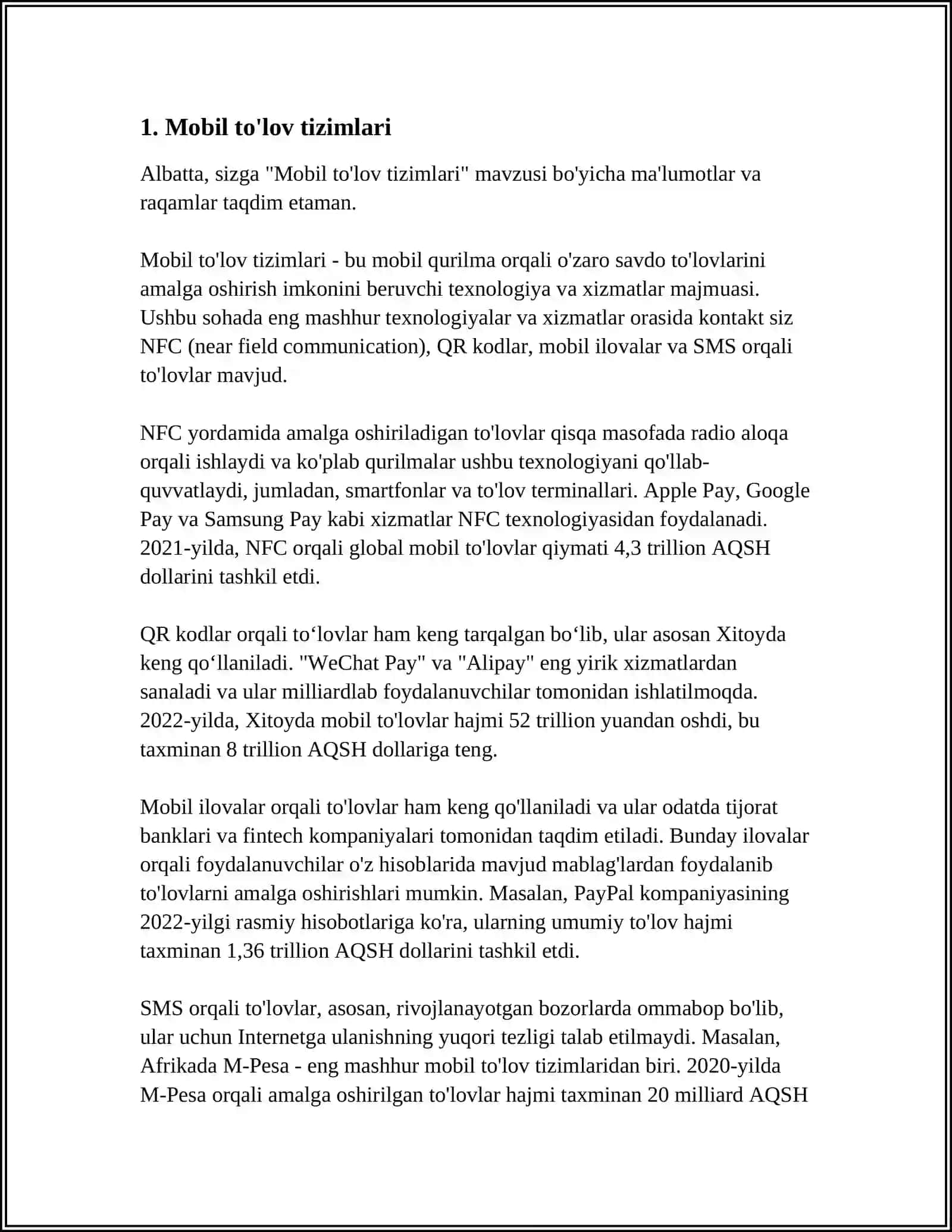 Mobil to'lov tizimlari 3