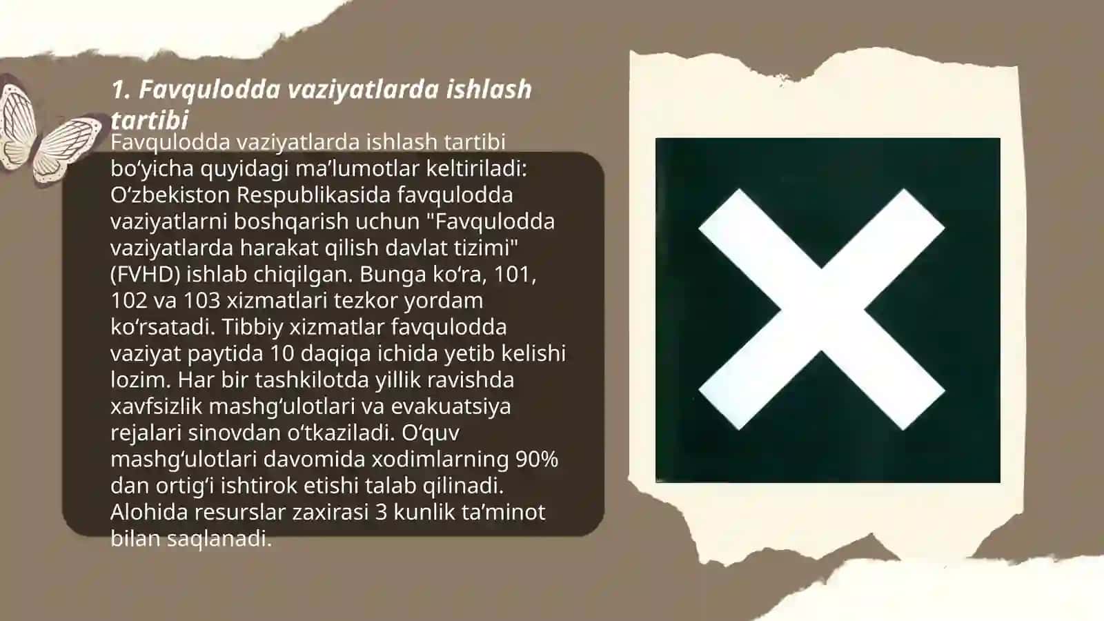 Favqulodda vaziyatlarda ishlash tartibi 3