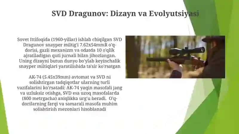 AK-74 va SVD avtomatlar ni o'rganish 3