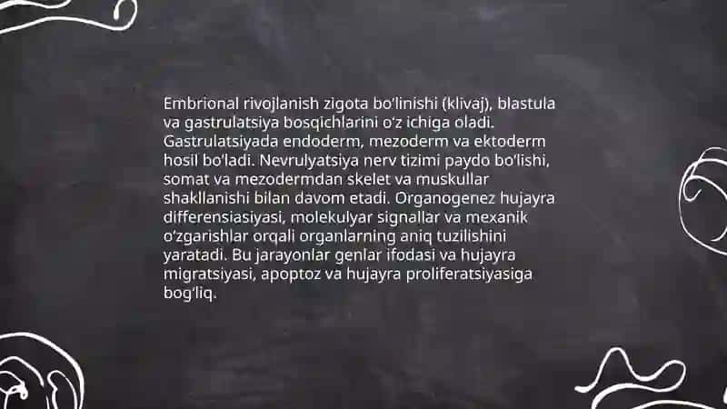 O'sish va shakllanish jarayonlari 3