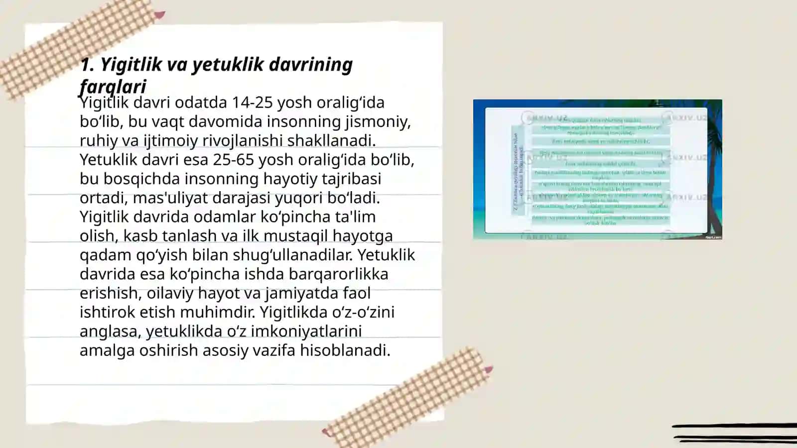 Yetuklik davrining inqirozlari 3