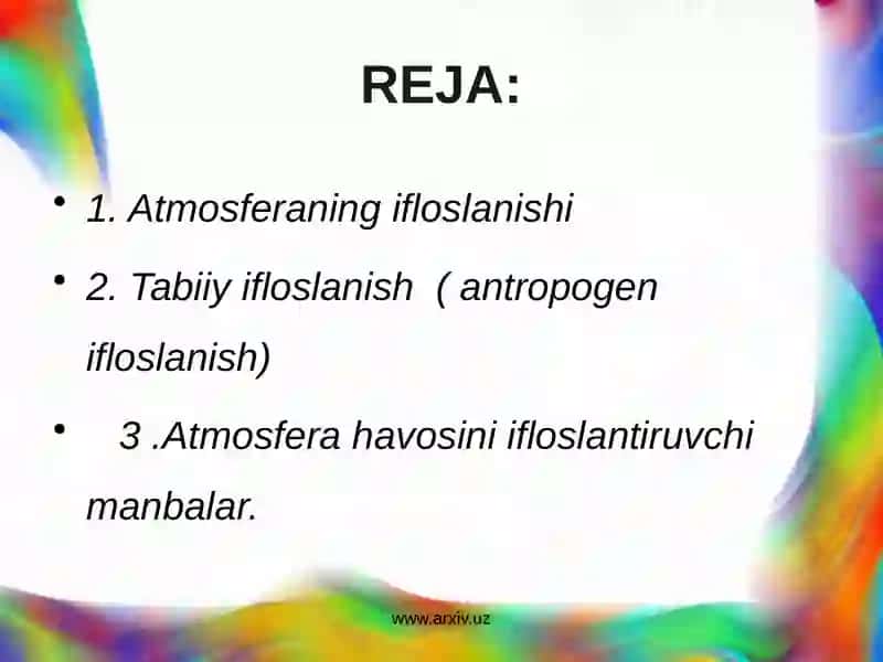 Atmosfera ifloslanishmuammolari 3