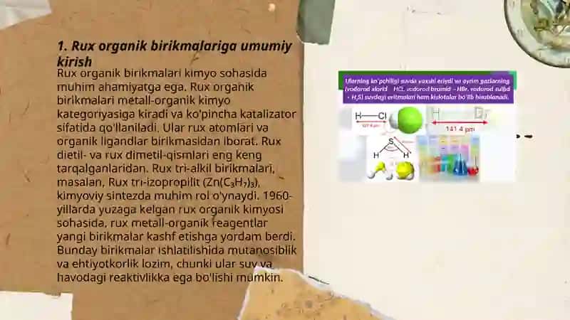 Rux organik birikmalarining xossalari 3