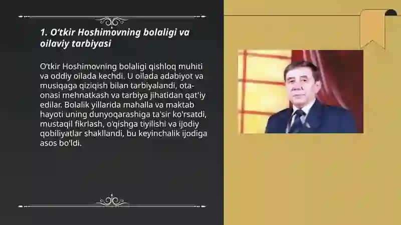 O‘tkir Hoshimovning hayoti va ijodi 3