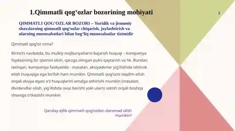 QIMMATLI QOG‘OZLAR BOZORINING MOHIYATI 3